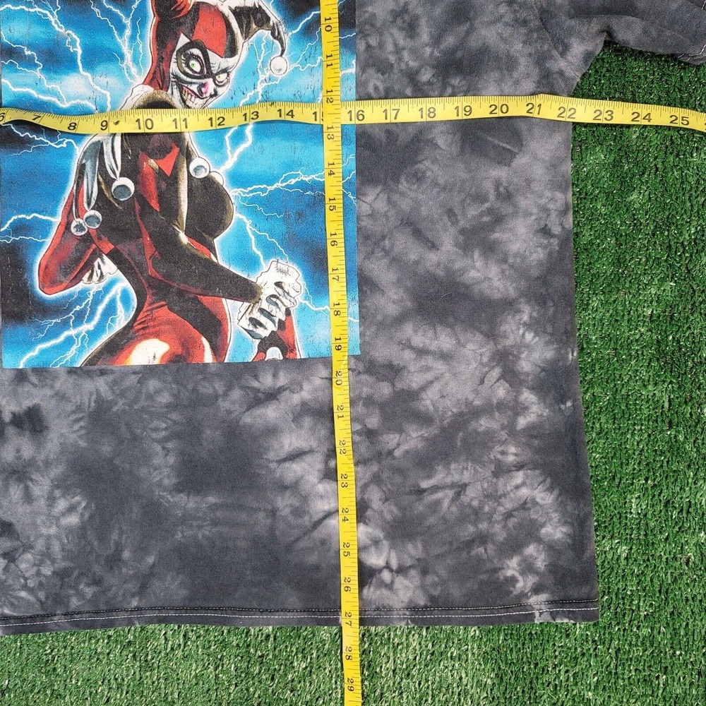 Batman Harley Quinn Tie Dye Tee DC Comics Joker Vintage Style Size Large - Picture 5 of 5